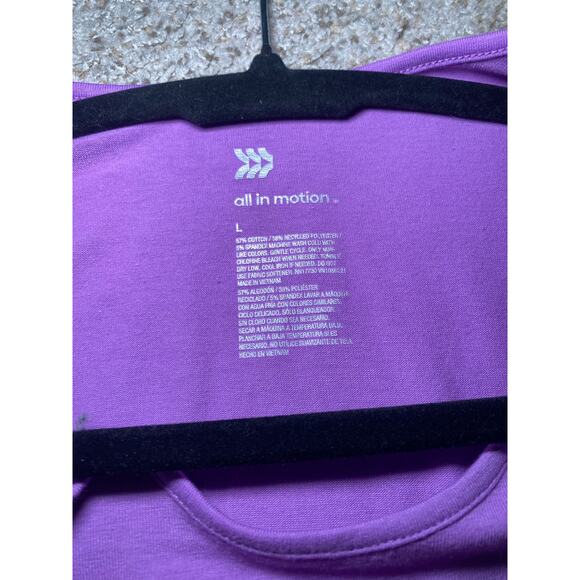 All In Motion - Purple Workout Top - Size Large - NWT - Picture 9 of 13